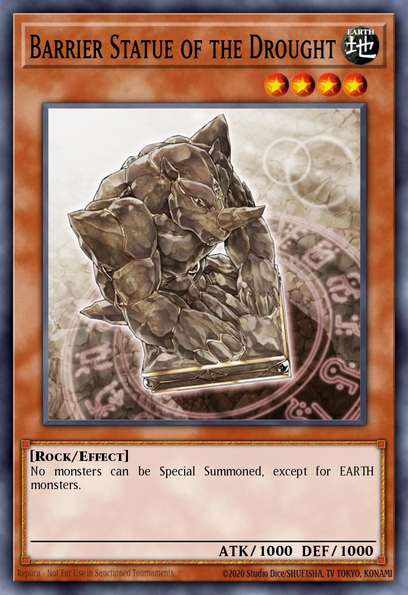 Barrier Statue of the Drought Cyberdark Impact card
