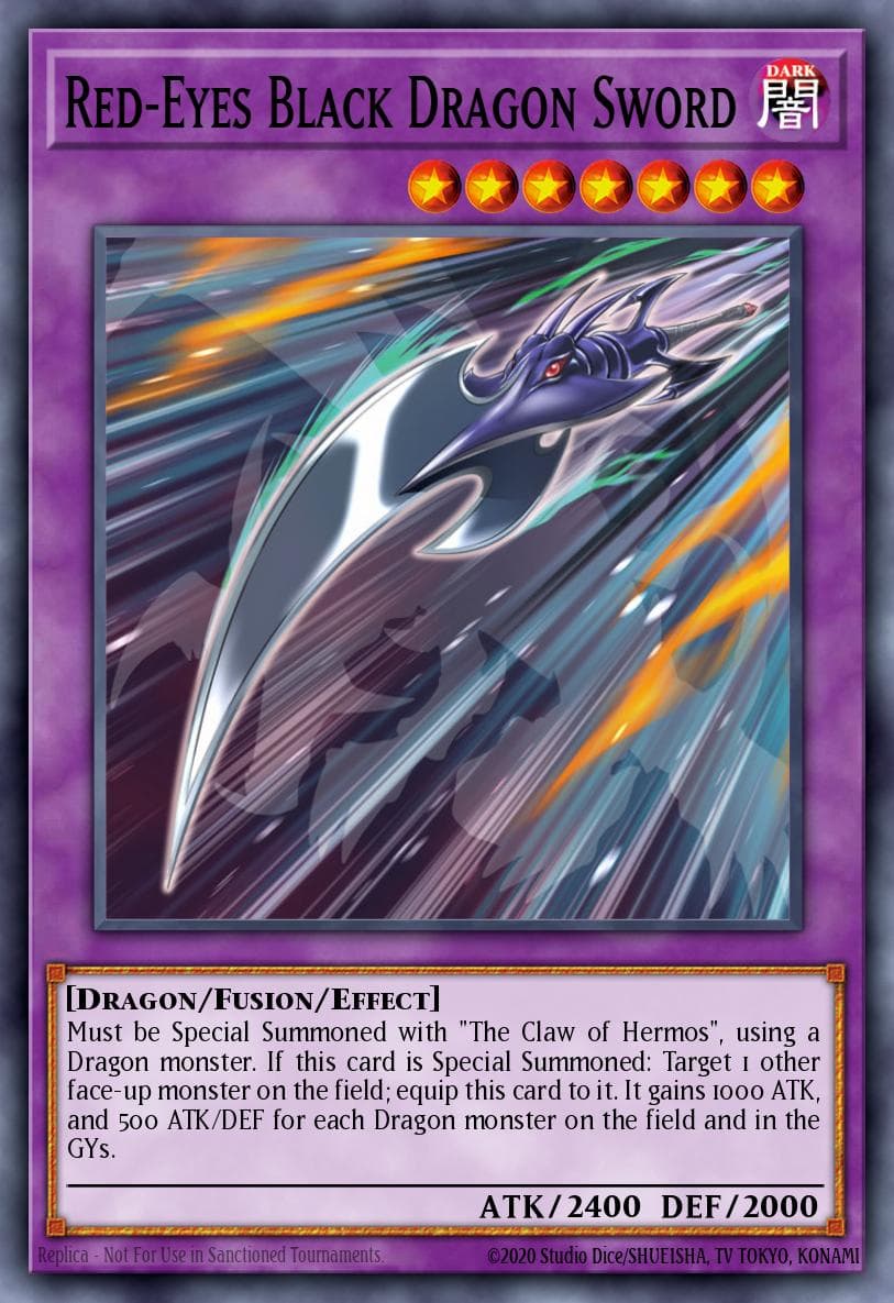 Red-Eyes Black Dragon Sword Dragons of Legend: The Complete Series card