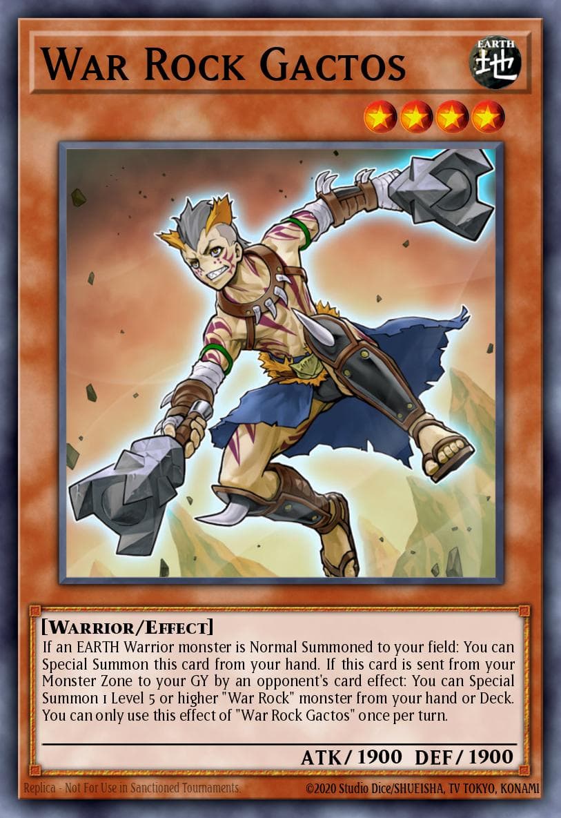 War Rock Gactos Blazing Vortex Premiere! promotional card card