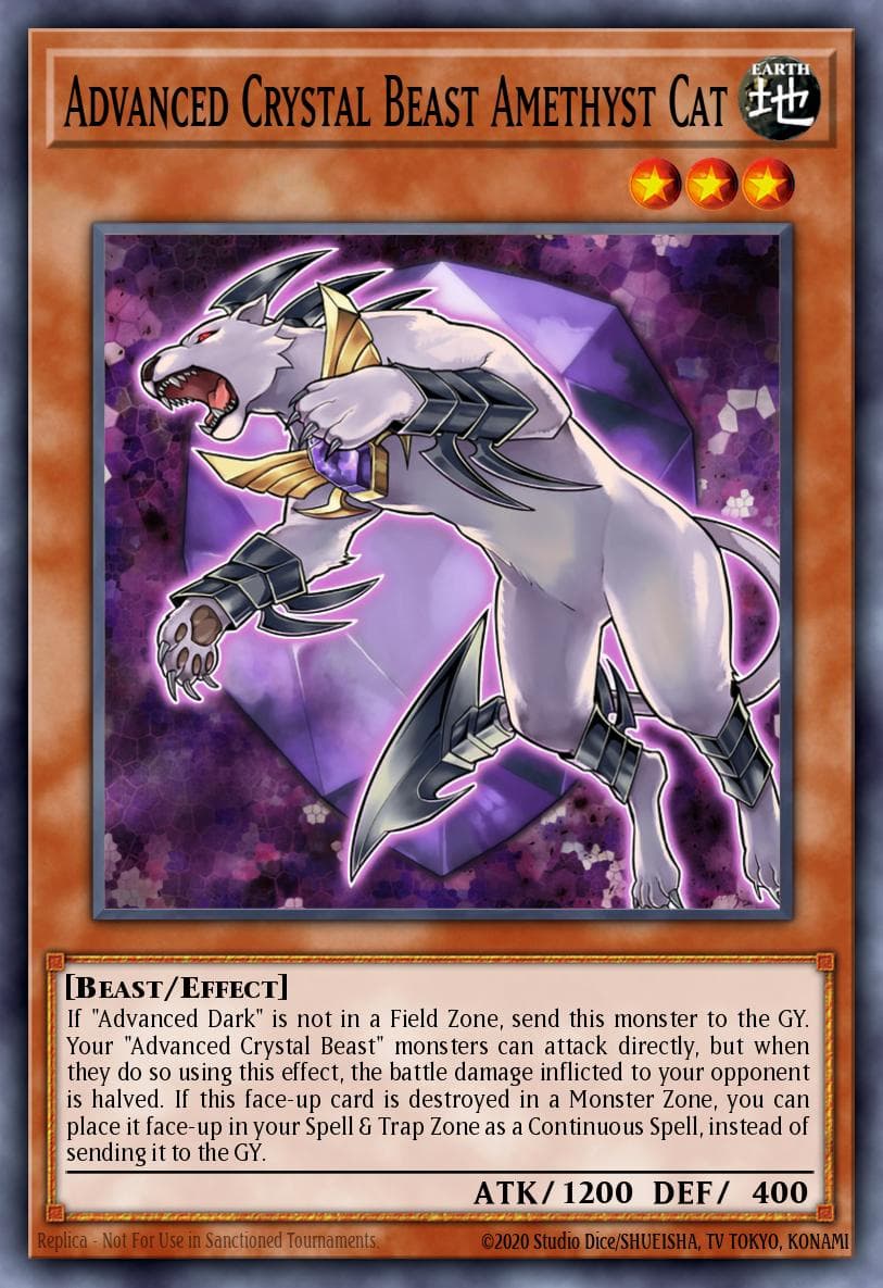 Advanced Crystal Beast Amethyst Cat Battles of Legend: Crystal Revenge card