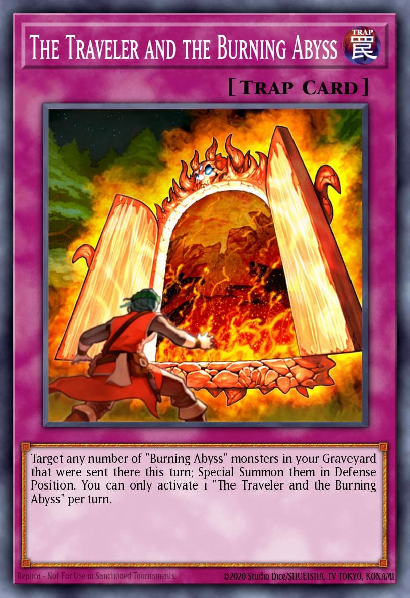 The Traveler and the Burning Abyss Duelist Alliance: Deluxe Edition card