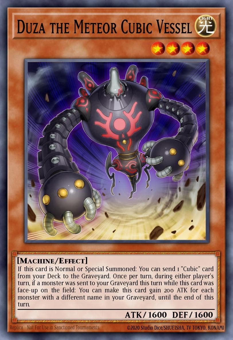 Duza the Meteor Cubic Vessel Yu-Gi-Oh! The Dark Side of Dimensions Movie Pack: Gold Edition card