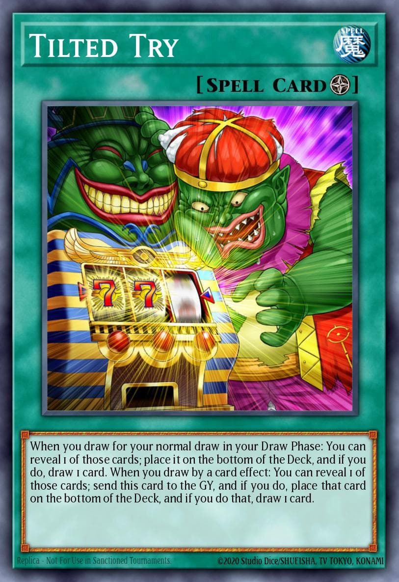 Tilted Try 游戏王 card