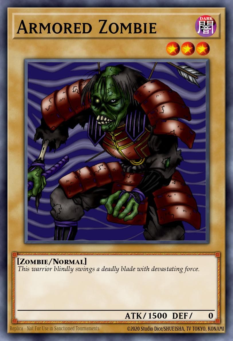 Armored Zombie Metal Raiders card