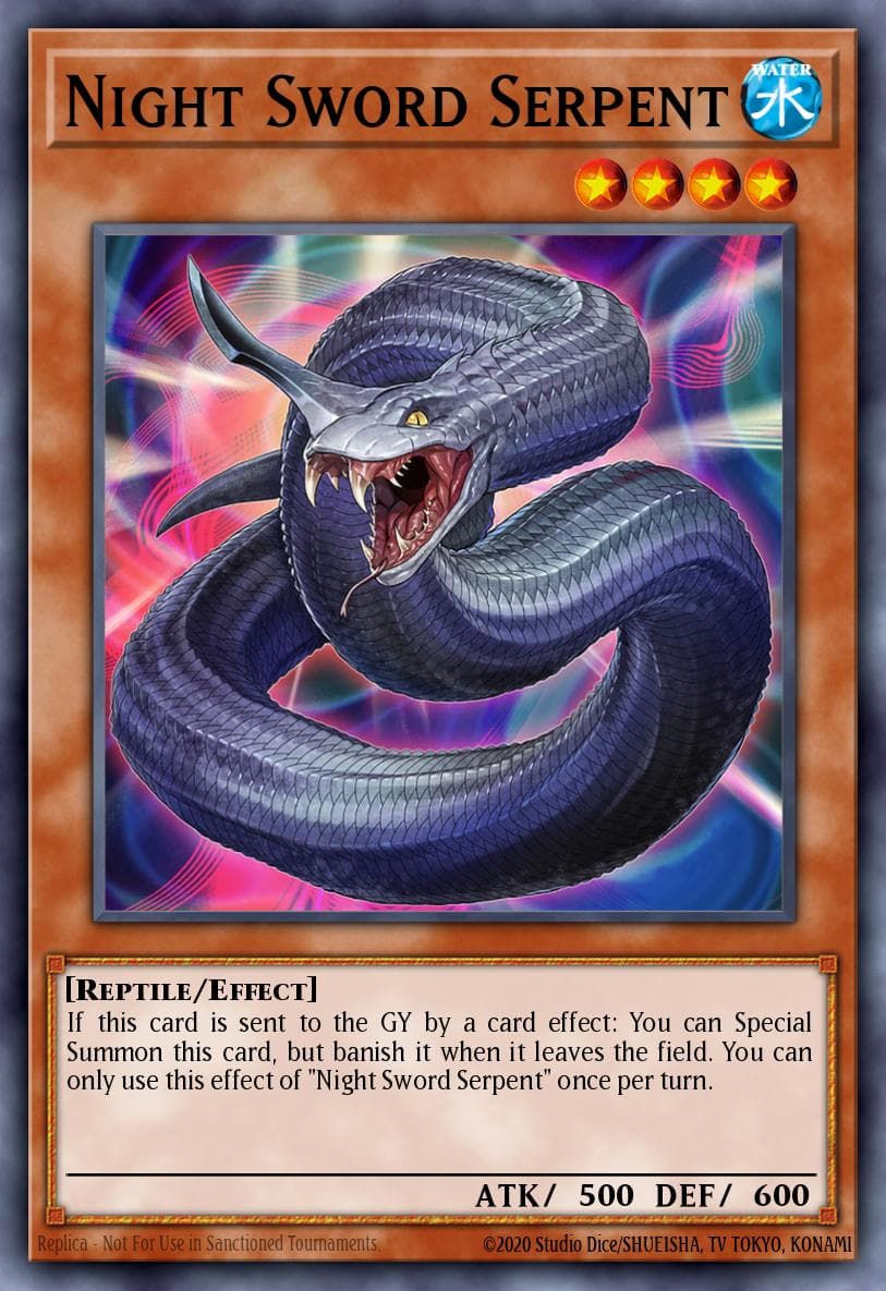 Night Sword Serpent Burst of Destiny card