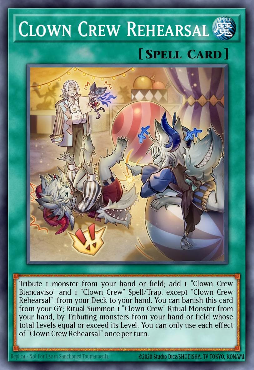 Clown Crew Rehearsal Blazing Dominion card