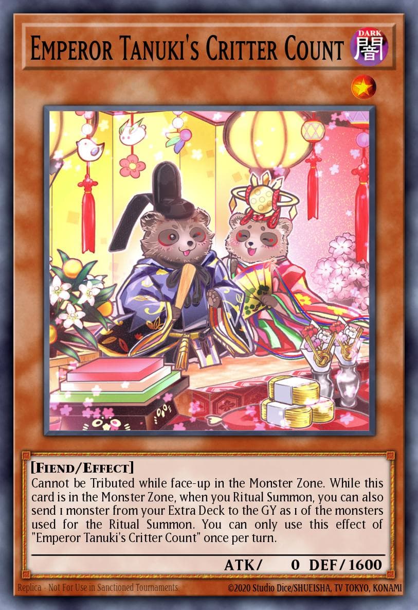 Emperor Tanuki's Critter Count Power of the Elements card