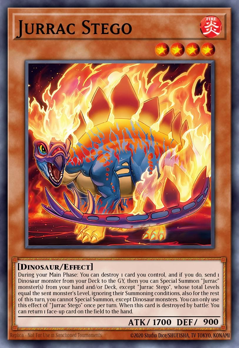 Jurrac Stego Battles of Legend: Monster Mayhem card