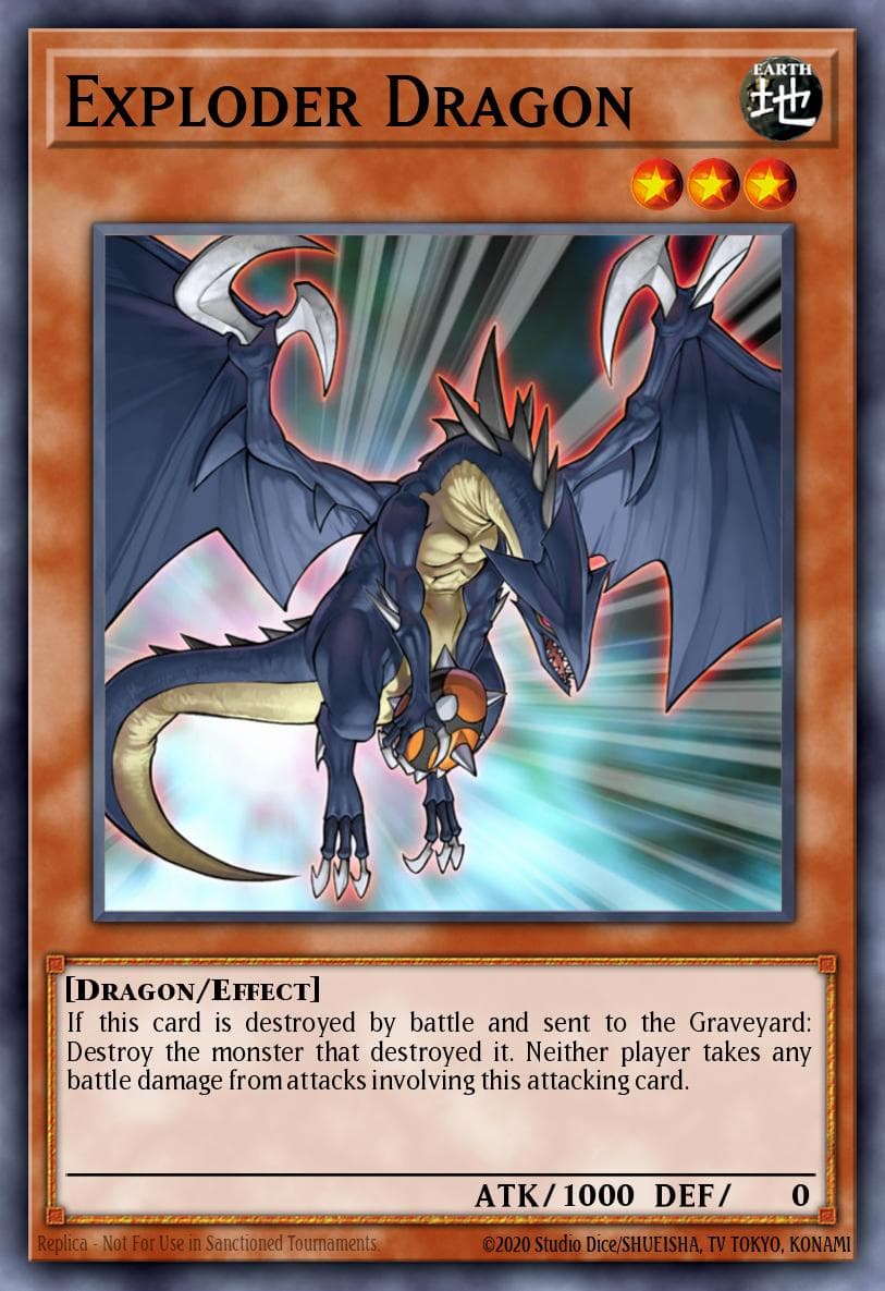 Exploder Dragon Premium Gold card
