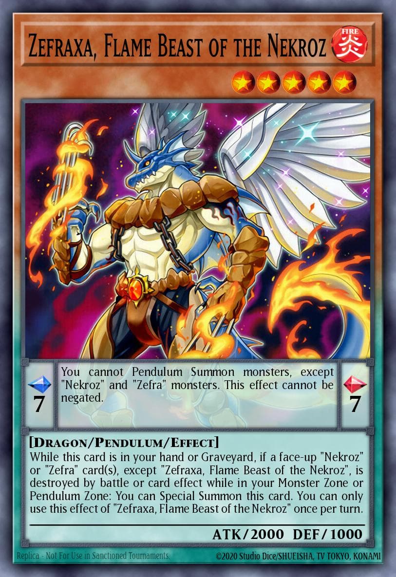 Zefraxa, Flame Beast of the Nekroz Crossed Souls: Advance Edition card