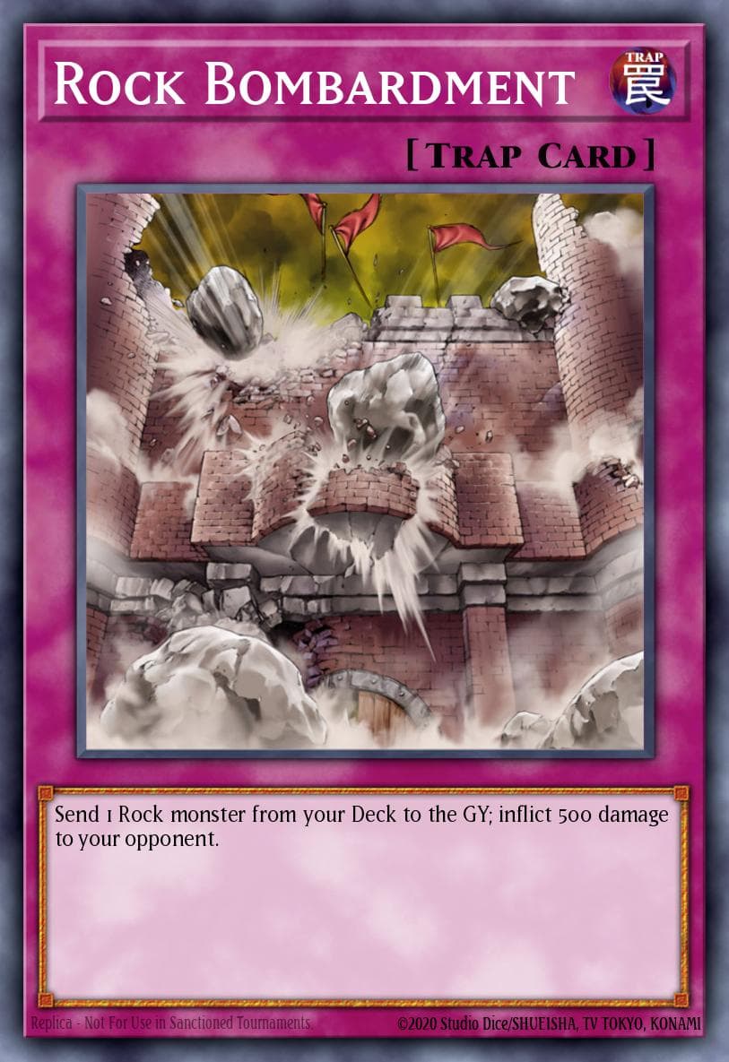 Rock Bombardment Speed Duel: Battle City Box card