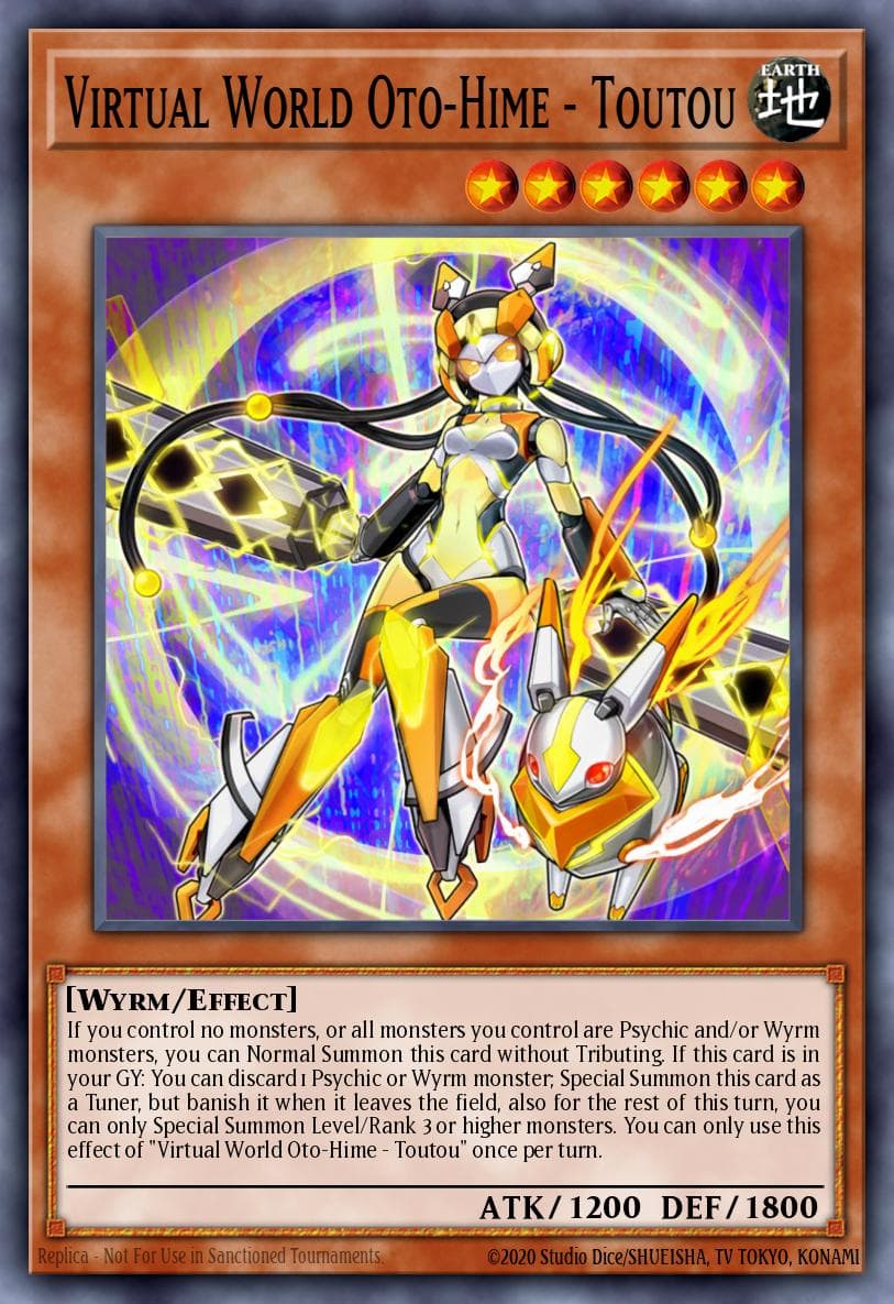 Virtual World Oto-Hime - Toutou 2022 Tin of the Pharaoh's Gods card