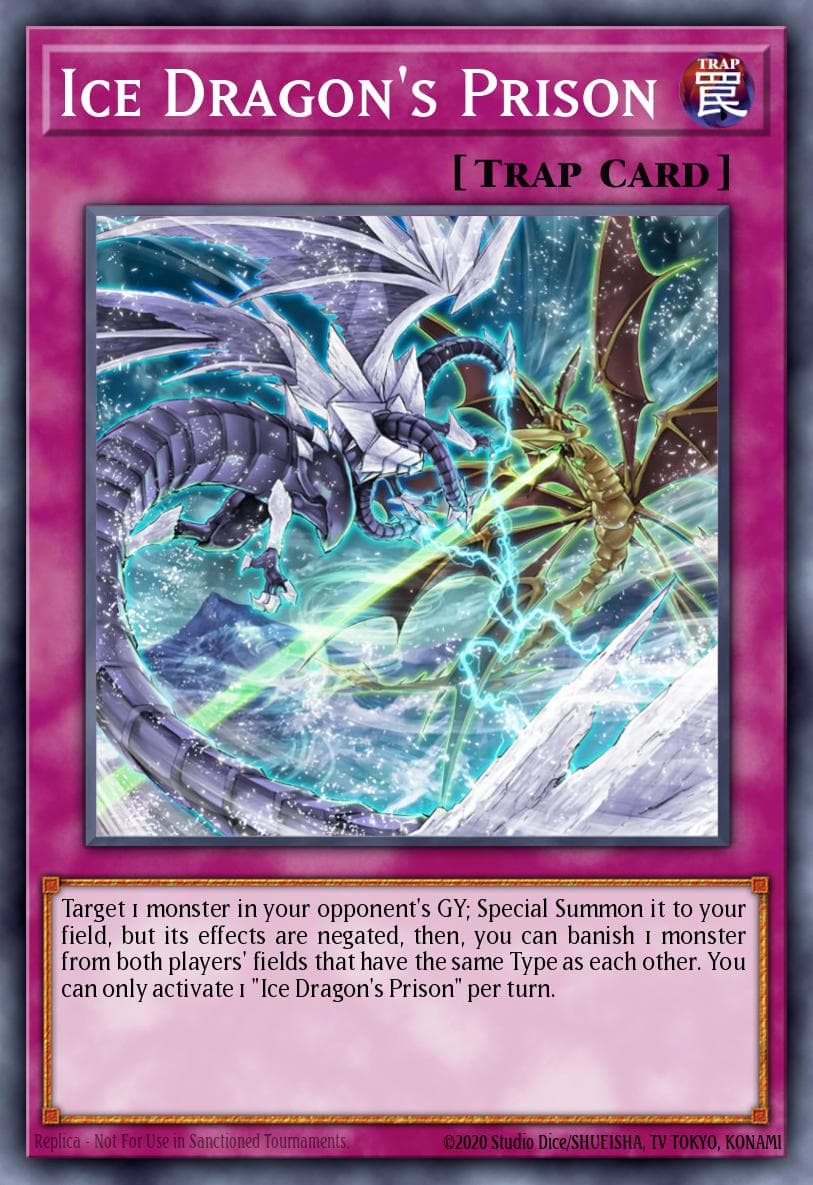 Ice Dragon's Prison Rise of the Duelist Premiere! promotional card card
