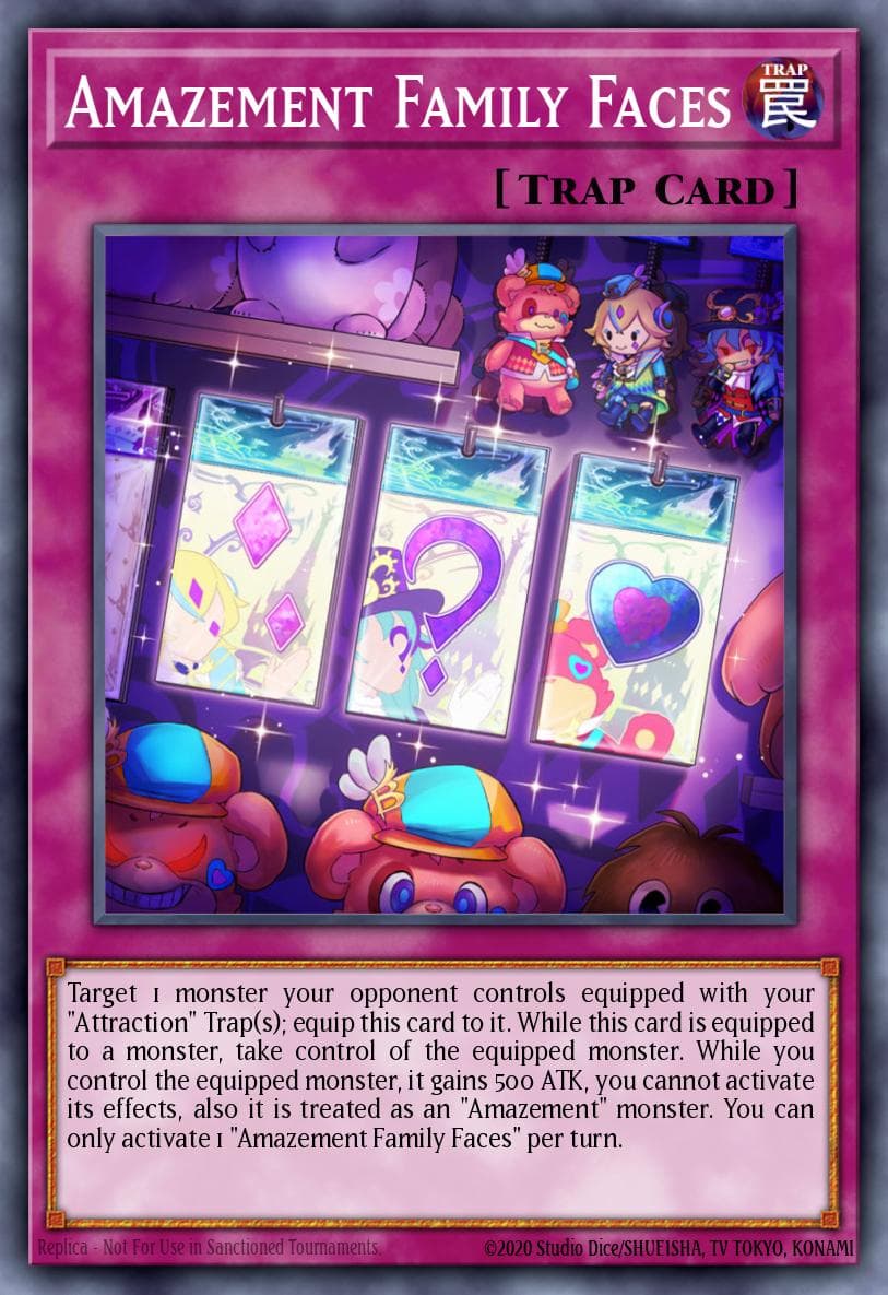 Amazement Family Faces Lightning Overdrive Premiere! promotional card card