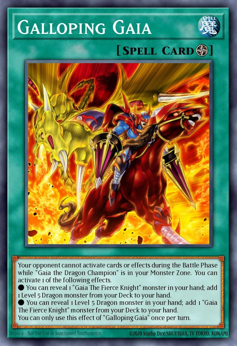 Galloping Gaia Rise of the Duelist Premiere! promotional card card