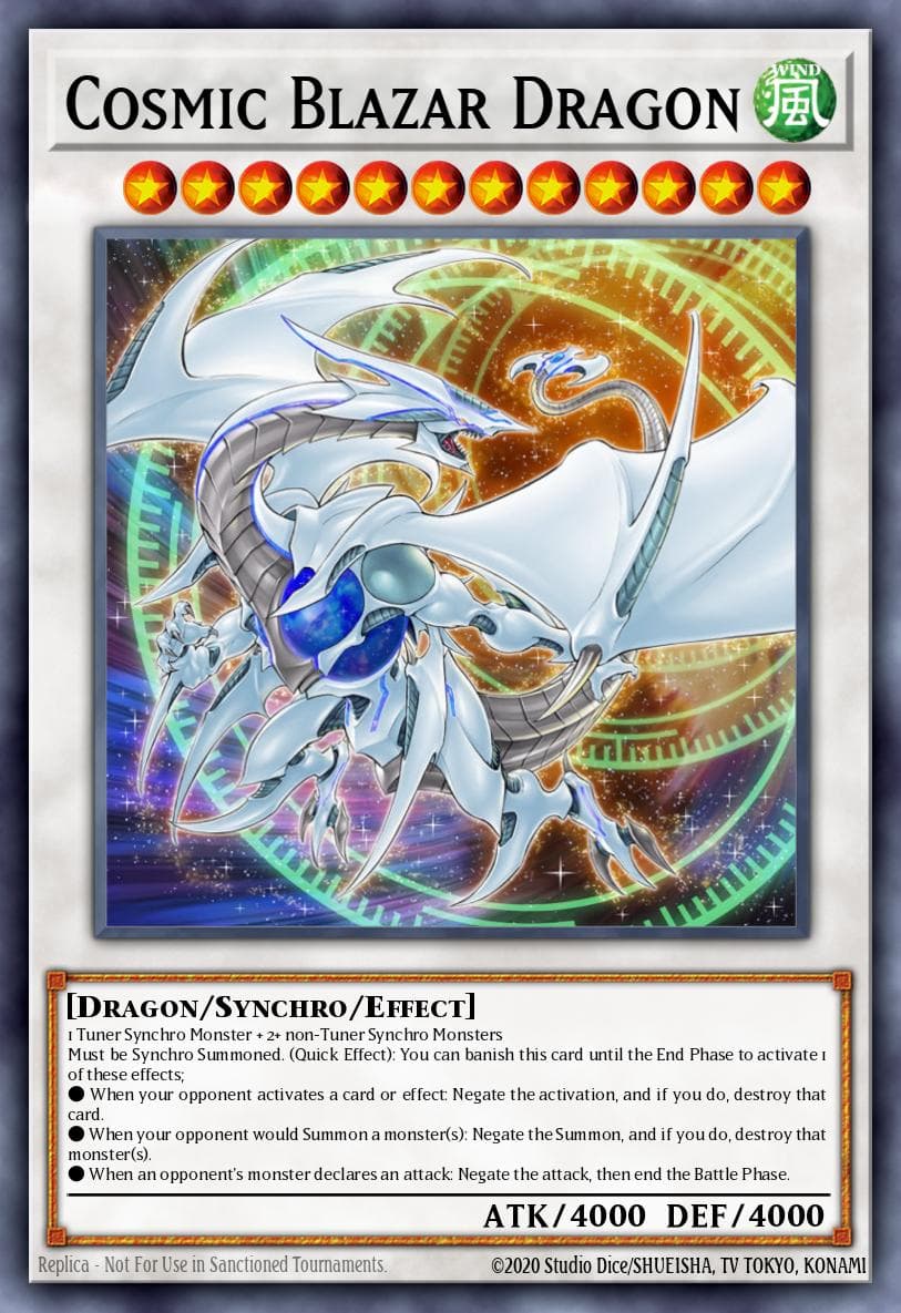 Cosmic Blazar Dragon Legendary Duelists: Magical Hero card