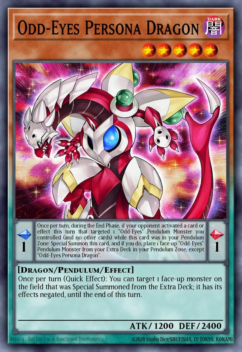 Odd-Eyes Persona Dragon Weekly Shonen Jump September 2013 membership promotional card card