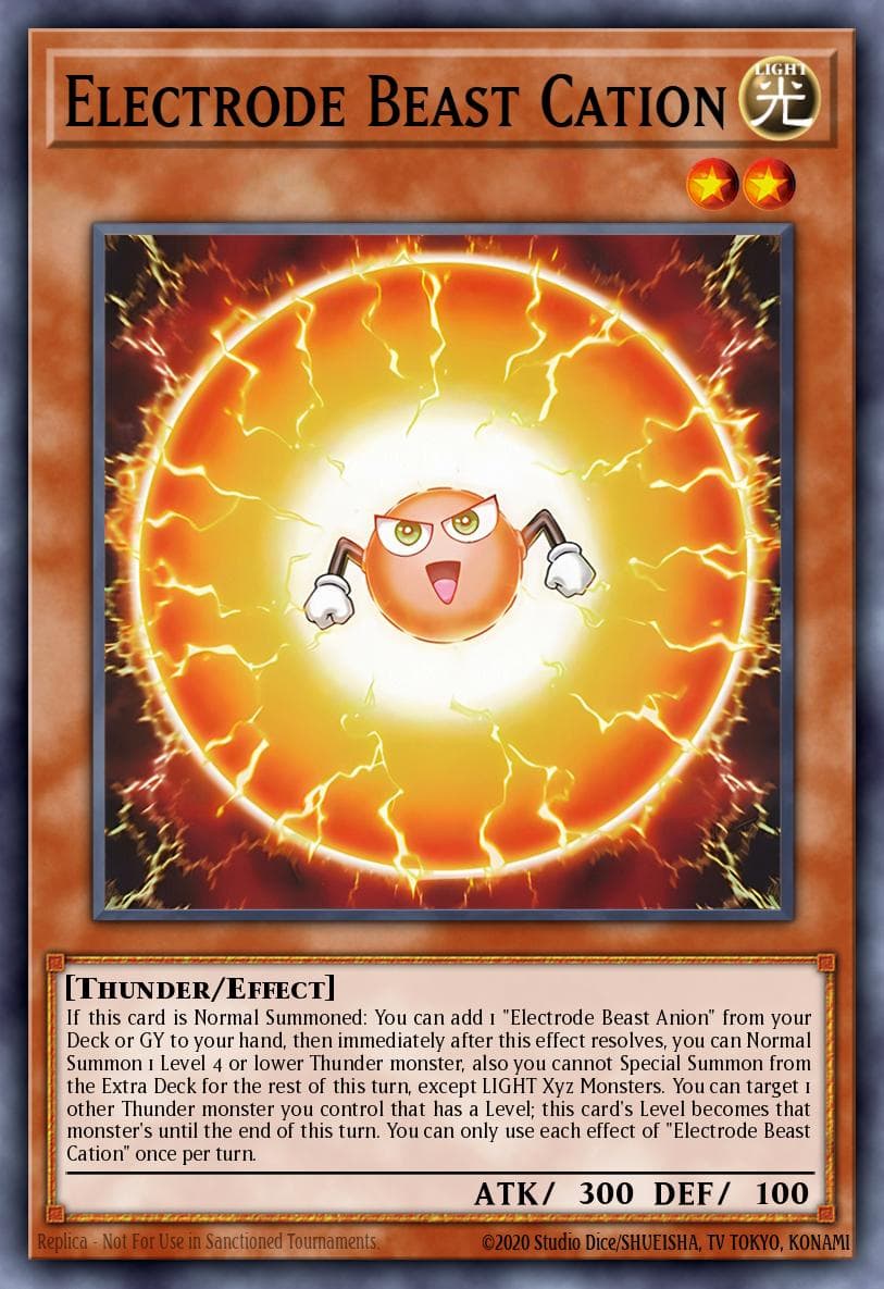 Electrode Beast Cation Battles of Legend: Terminal Revenge card