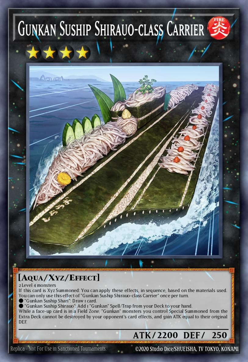 Gunkan Suship Shirauo-class Carrier Burst of Destiny card