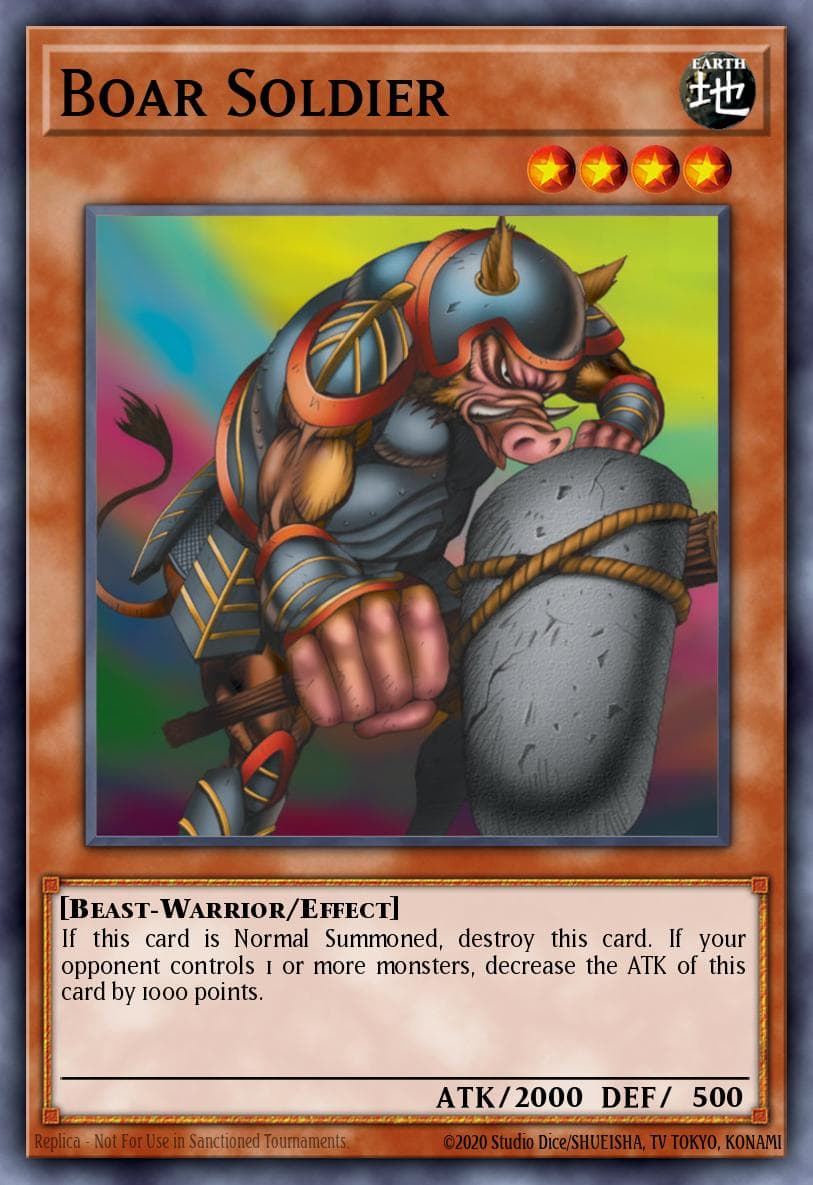 Boar Soldier Spell Ruler card
