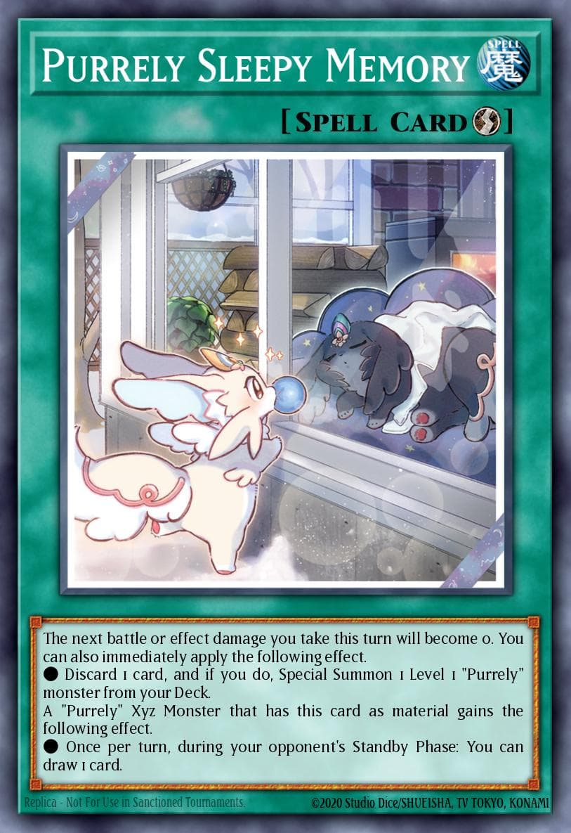 Purrely Sleepy Memory Cyberstorm Access card
