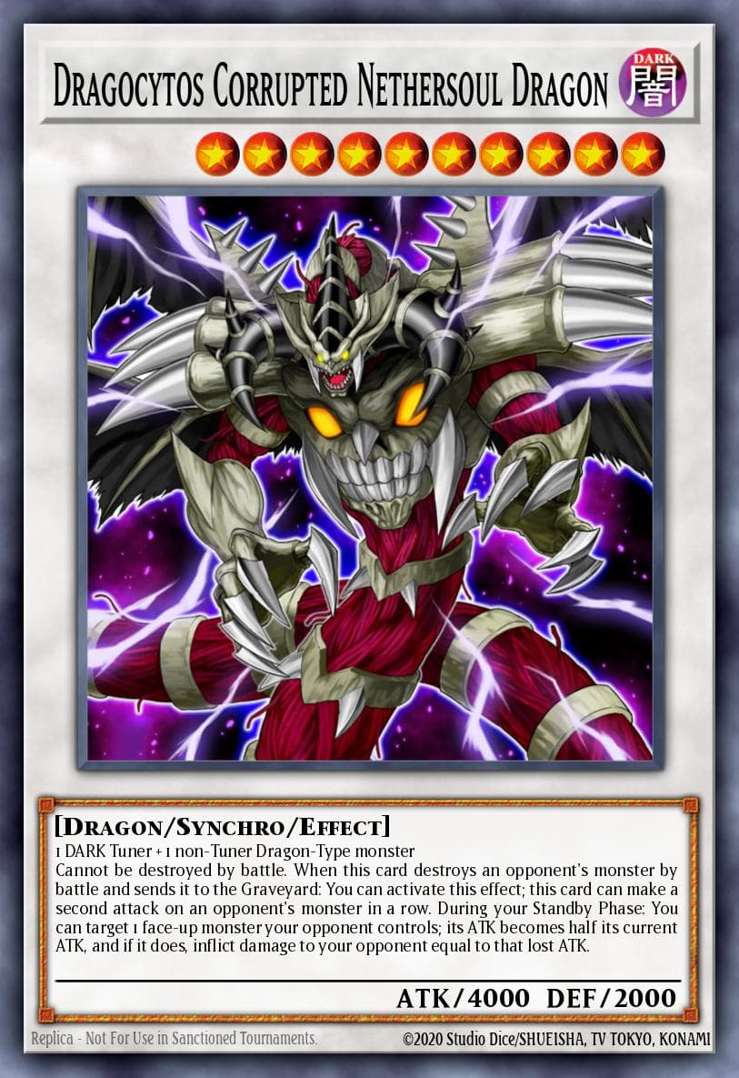Dragocytos Corrupted Nethersoul Dragon Premium Gold: Return of the Bling card