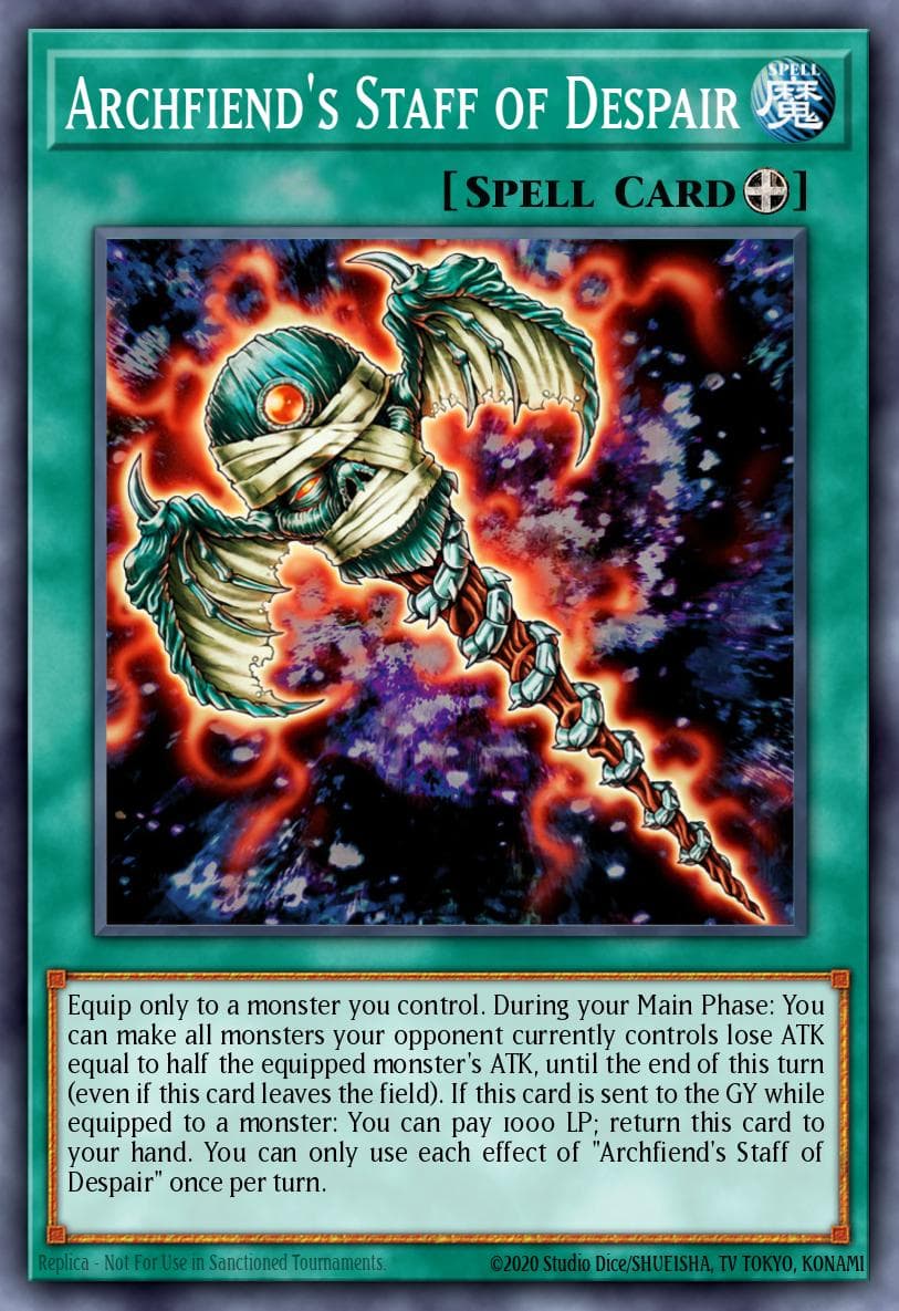 Archfiend's Staff of Despair 2022 Tin of the Pharaoh's Gods card