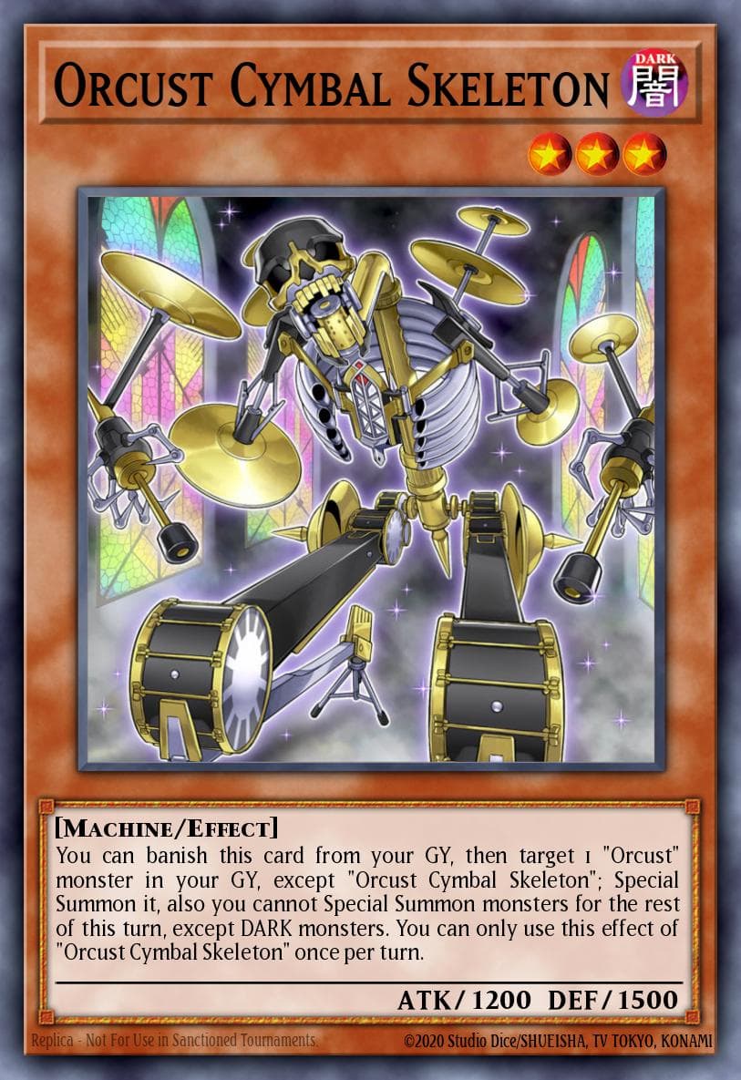 Orcust Cymbal Skeleton Battles of Legend: Monster Mayhem card