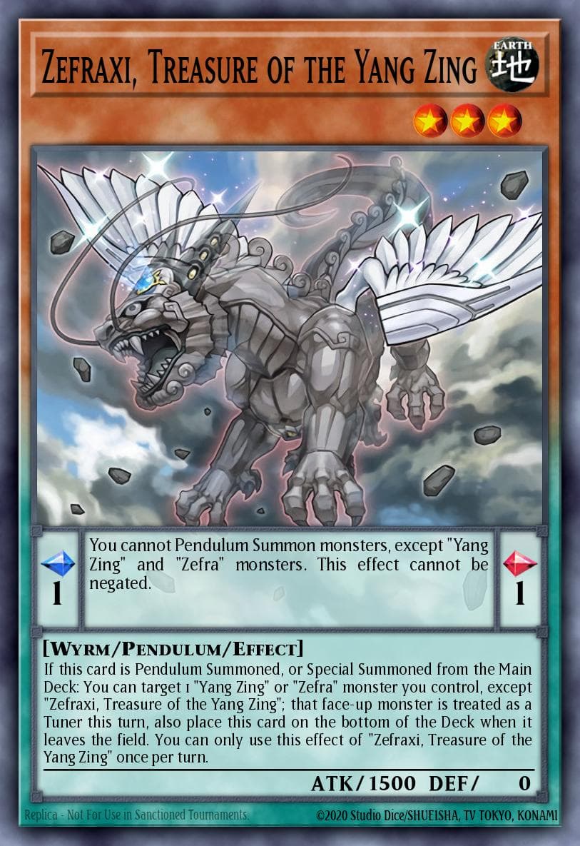 Zefraxi, Treasure of the Yang Zing Crossed Souls: Advance Edition card