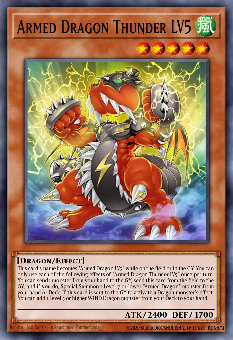 Armed Dragon Thunder LV5 2022 Tin of the Pharaoh's Gods card