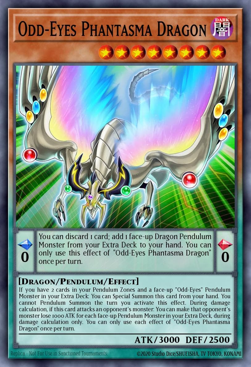 Odd-Eyes Phantasma Dragon Battles of Legend: Crystal Revenge card