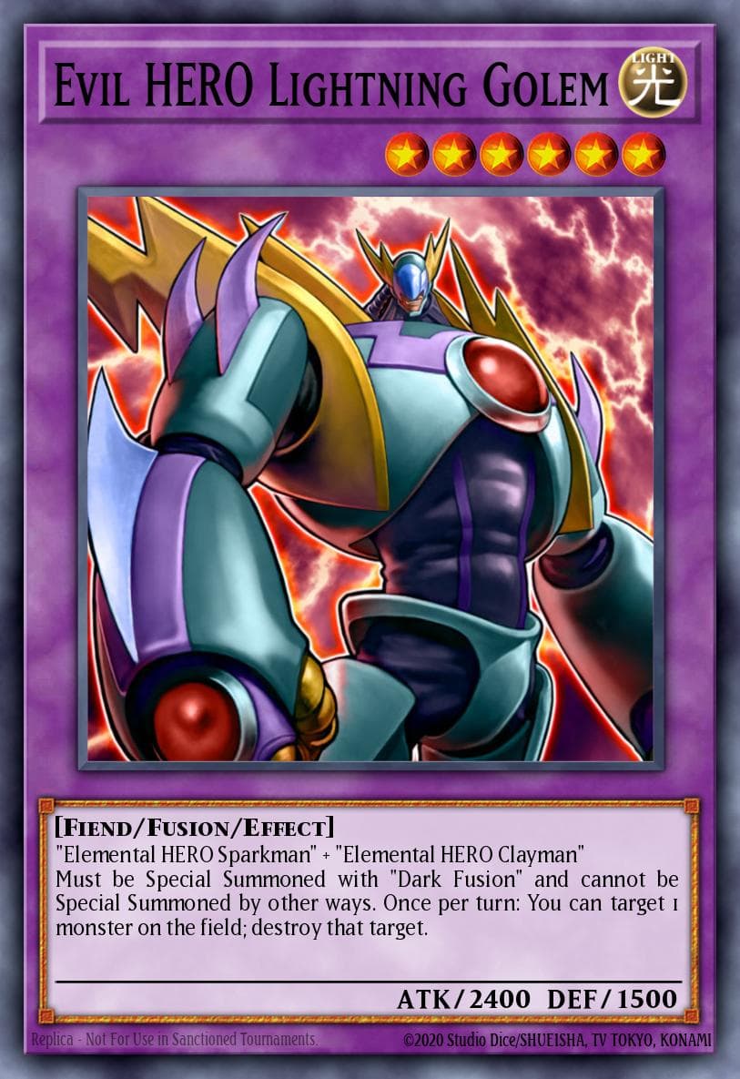 Evil HERO Lightning Golem Gladiator's Assault: Special Edition card