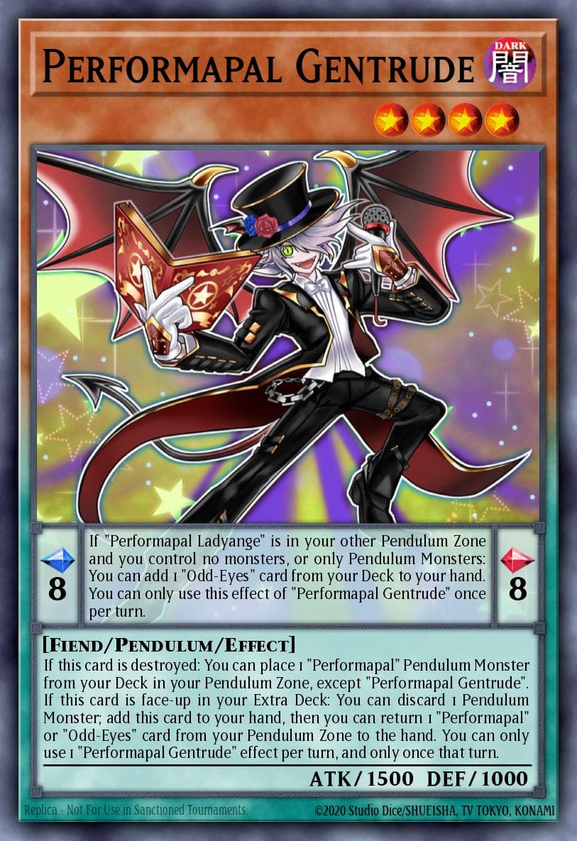 Performapal Gentrude Dimension Force card