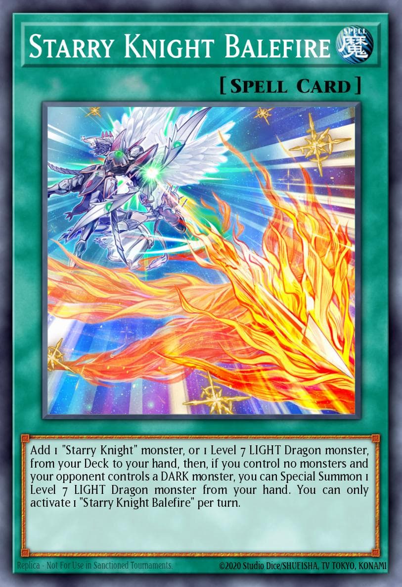 Starry Knight Balefire 遊戲王 card