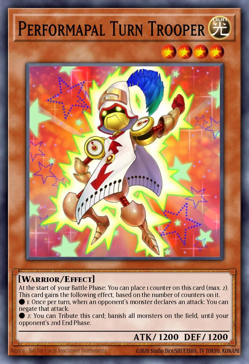 Performapal Turn Trooper Eternity Code Premiere! promotional card card