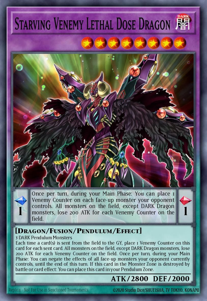 Starving Venemy Lethal Dose Dragon Duel Overload card