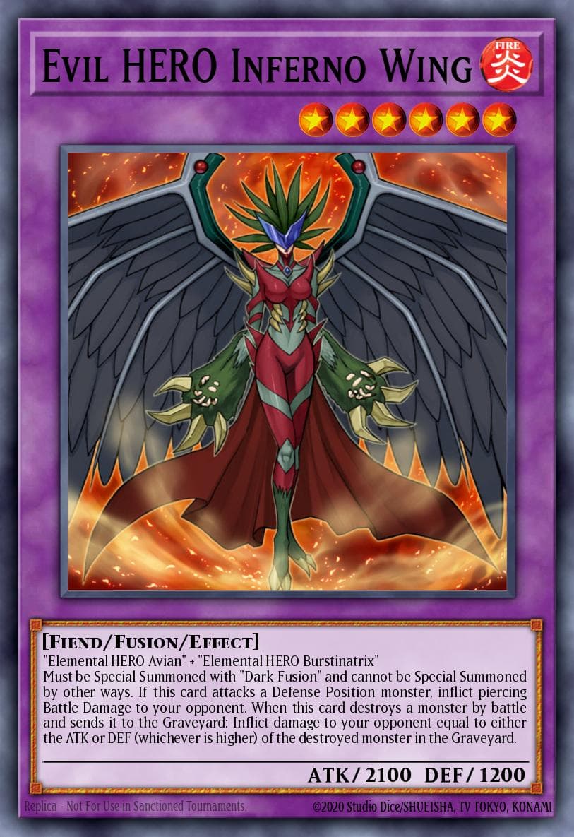 Evil HERO Inferno Wing Gladiator's Assault: Special Edition card