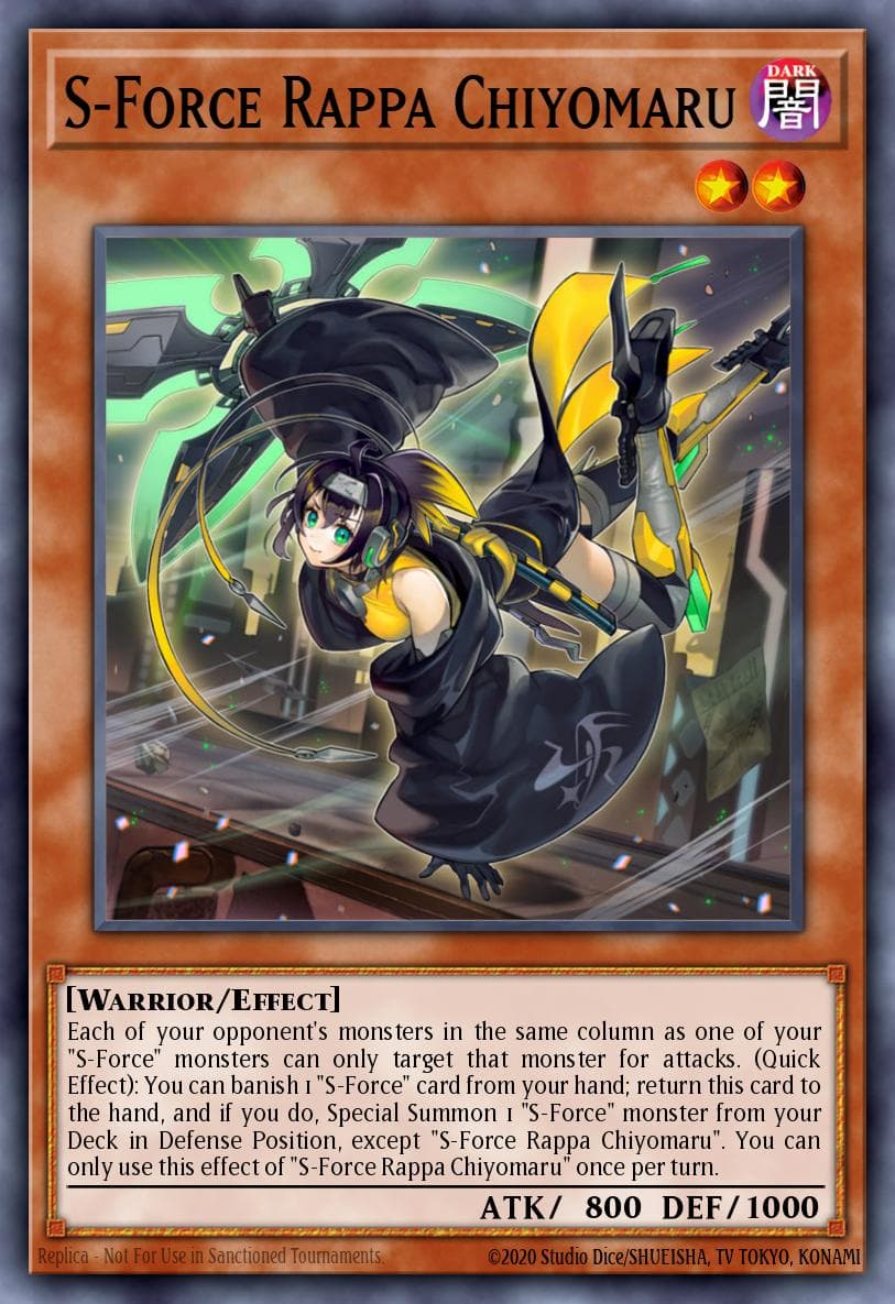 S-Force Rappa Chiyomaru Blazing Vortex Premiere! promotional card card