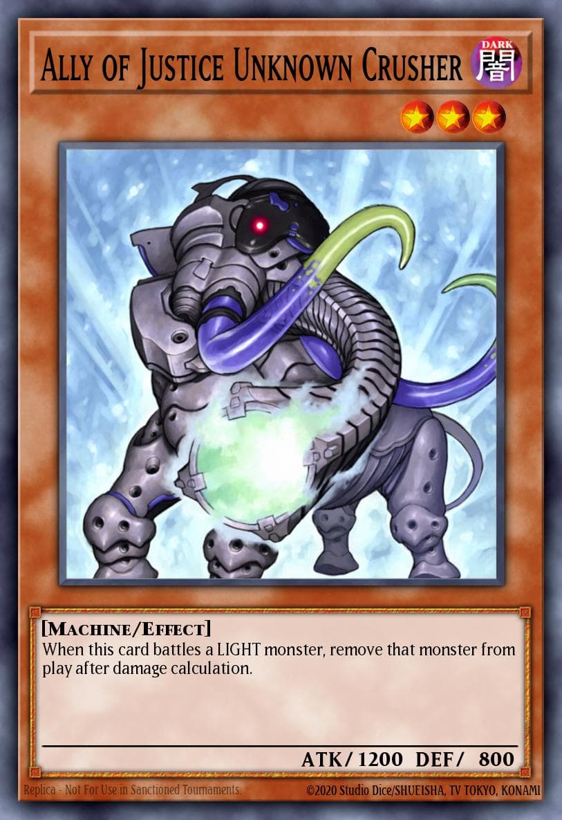 Ally of Justice Unknown Crusher Duel Terminal 1 card