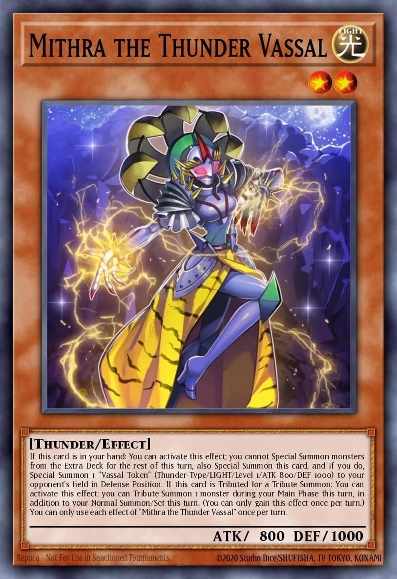 Mithra the Thunder Vassal Emperor of Darkness Structure Deck card