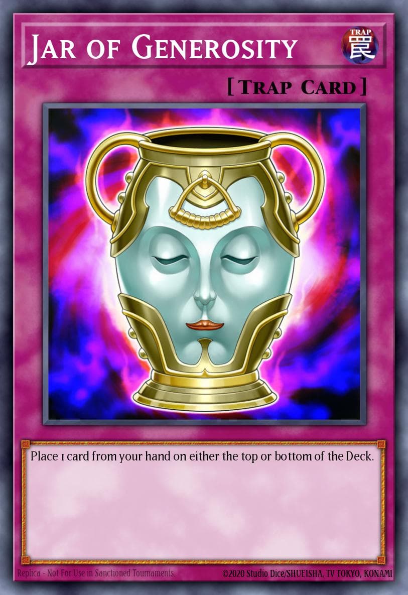Jar of Generosity Dawn of Majesty Premiere! promotional card card