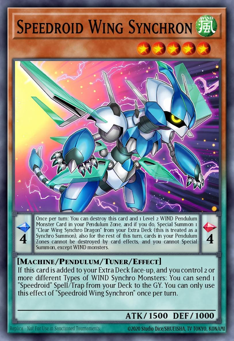 Speedroid Wing Synchron Supreme Darkness card