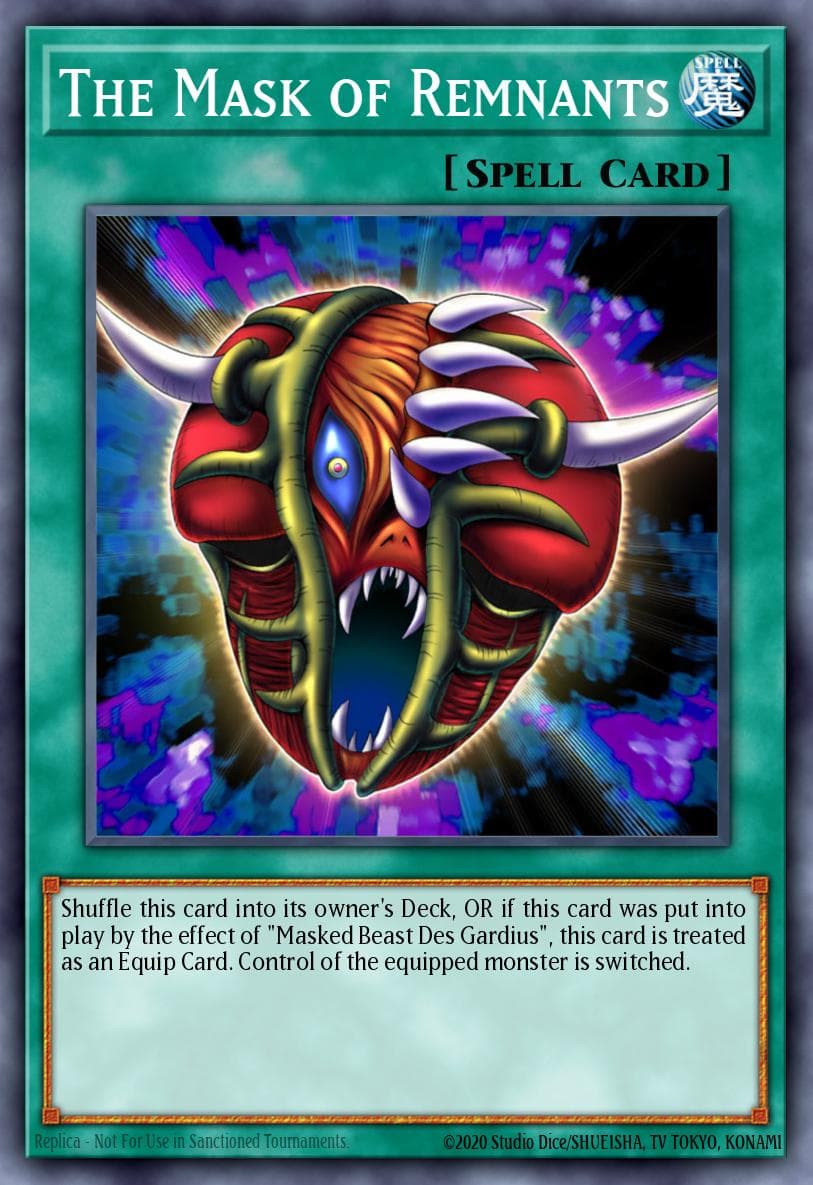 The Mask of Remnants Speed Duel: Battle City Box card