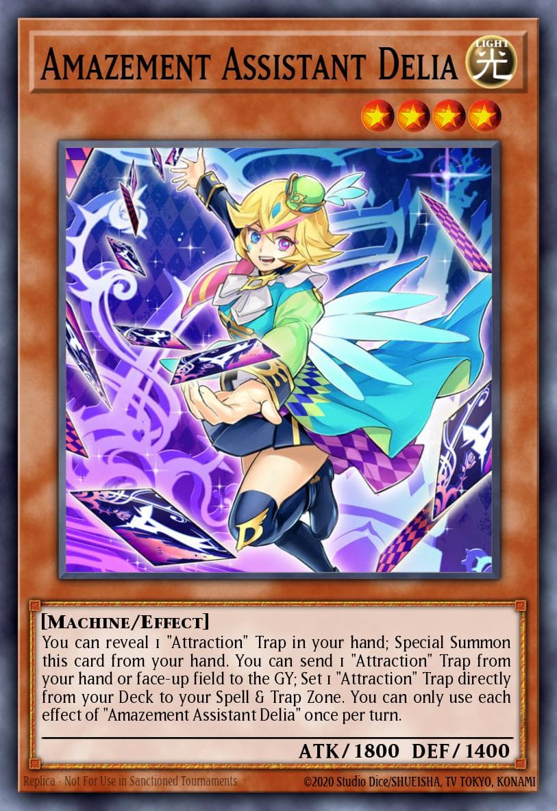 Amazement Assistant Delia Dawn of Majesty Premiere! promotional card card