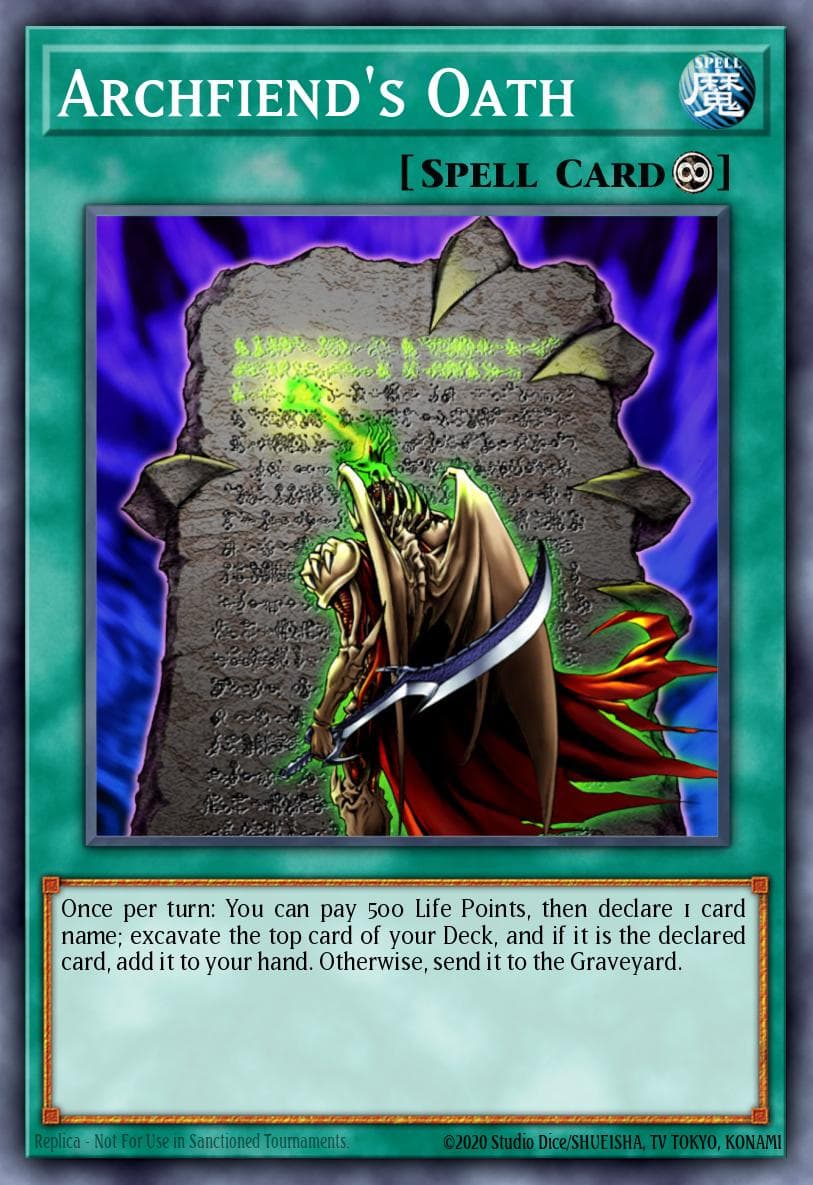 Archfiend's Oath Speed Duel: Battle City Box card