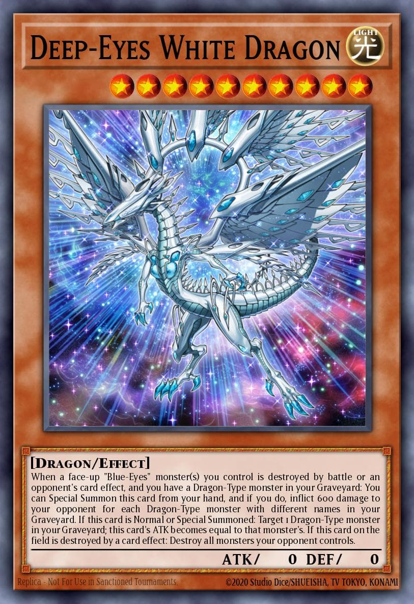 Deep-Eyes White Dragon Yu-Gi-Oh! The Dark Side of Dimensions Movie Pack: Gold Edition card