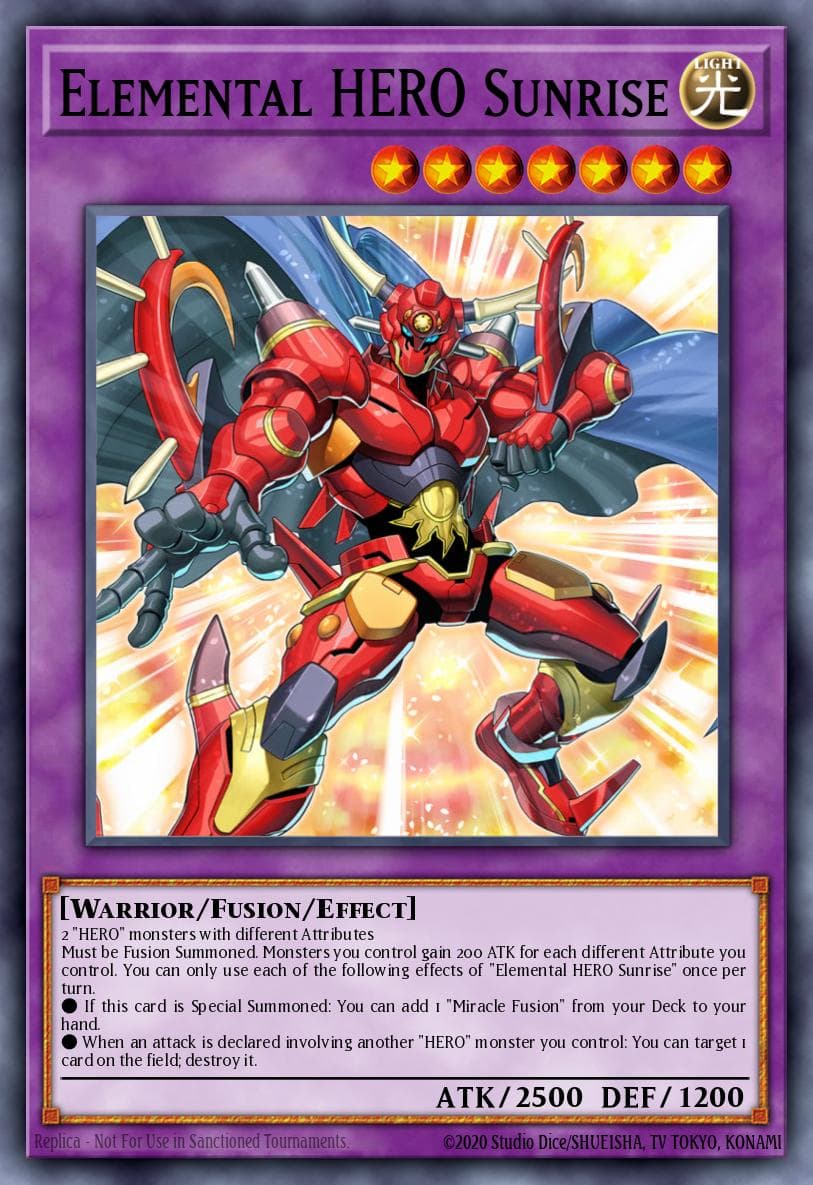 Elemental HERO Sunrise Legendary Duelists: Magical Hero card