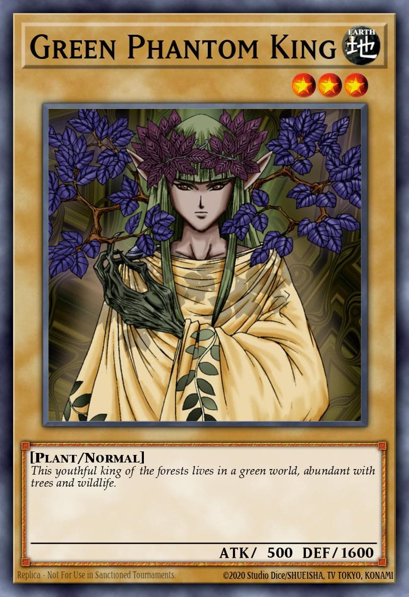 Green Phantom King Legend of Blue Eyes White Dragon card