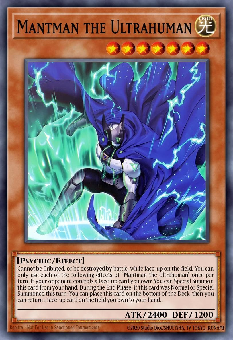 Mantman the Ultrahuman Rage of the Abyss card