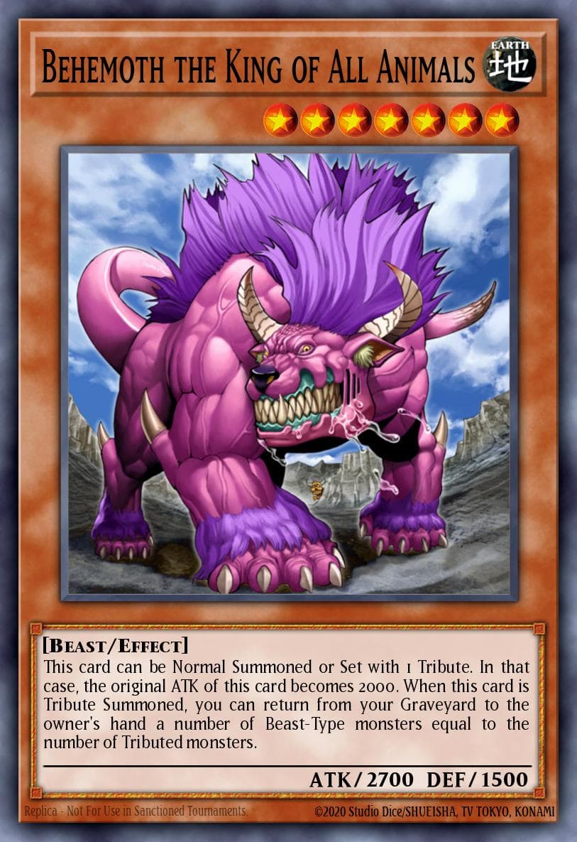 Behemoth the King of All Animals Speed Duel: Battle City Box card